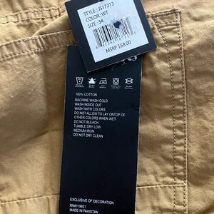 NEW WITH TAGS! Decibel Men's Tan Cargo Shorts W34